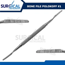 Bone File POLOKOFF #1 ENT Surgical Dental Instruments Stainless German Grade