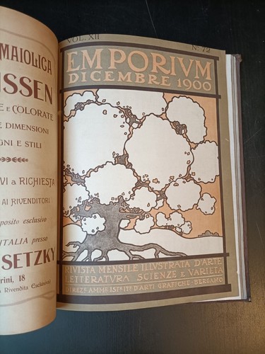 Emporium, anno 1900 da luglio a Dicembre, rivista rilegata - K12 - Foto 3 di 8