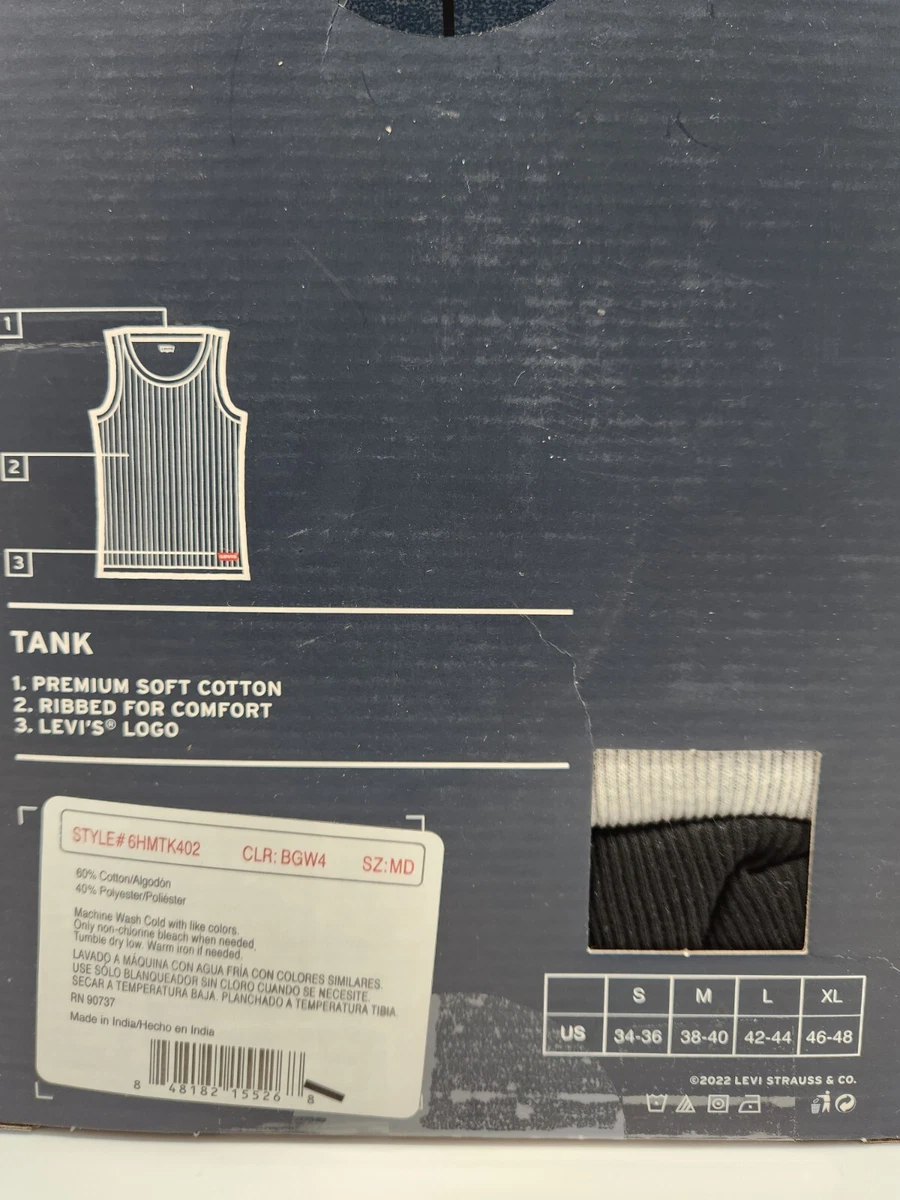 Levi's men's shirt size chart cheap