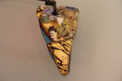 Anhänger Kette aus original Muranoglas Schmuck aus Glas UNIKAT Handarbeit bunt 