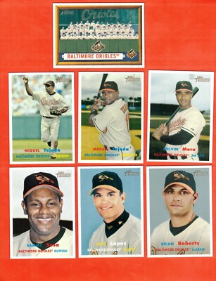2006 Topps Heritage Baltimore Orioles Master Team Set! Includes SP'S Variations!