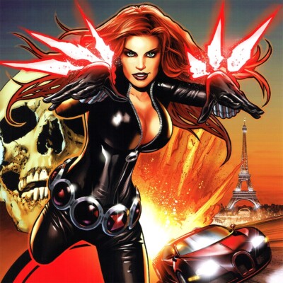 BLACK WIDOW Signed ART PRINT Greg Land AUTOGRAPHED 17x11" New DEADLY ...