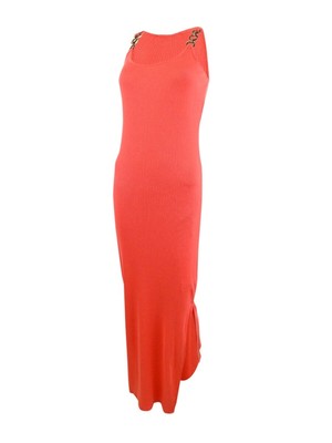 MICHAEL Michael Kors Women's Three-Ring Tank Maxi Dress (S, Sangria)