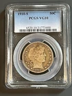 1910-S Barber Half Dollar 50c Coin PCGS VG10