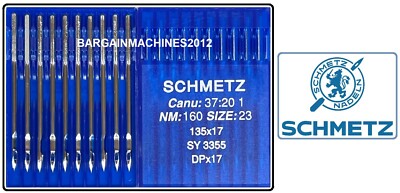 SCHMETZ DPX17 NM160 GRÖSSE23 SY3355 INDUSTRIE LAUFFUSS NÄHMASCHINENNADEL