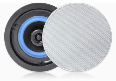 Herdio HCS 418 4'' 160 Watts 2 Way Flush Mount In-Wall/Ceiling Speakers White