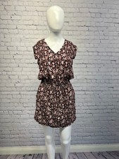 MNG Women Brown Casual Short Dress  Size XS