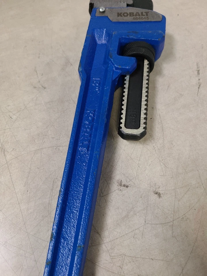 *Kobalt 18" Cast Iron Pipe Wrench Heavy Duty #464645 - Image 3 of 4