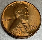 1953 S Lincoln Wheat Penny Gem Bu Uncirculated - SR615
