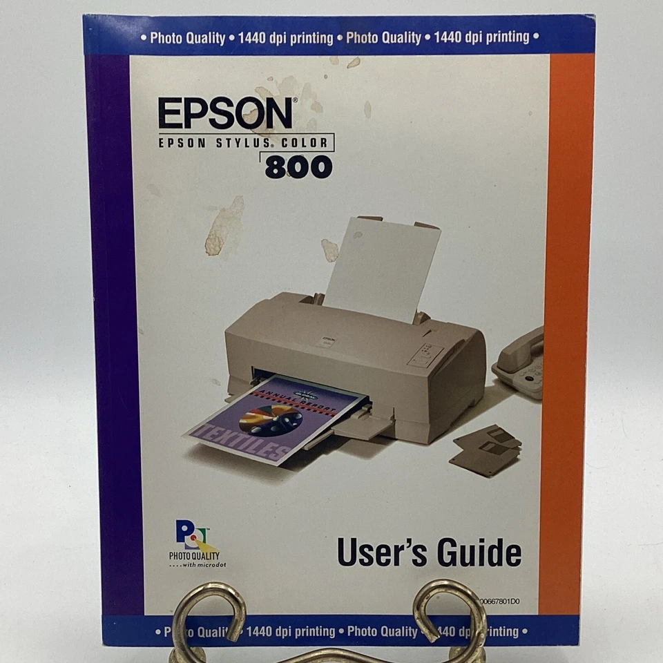 (2) 1997 Epson Stylus Color 800 Color Printer User And Set-Up Guides - Image 2 of 4