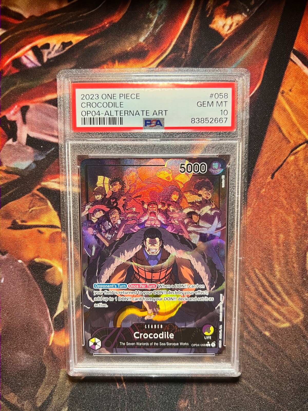 2023 ONE PIECE カード サボ ALT ART #083 PSA10 【公式通販】