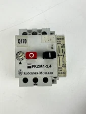Klockner Moeller PKZM1-2,4 w/ attached NHI11-PKZM1 Auxiliary Switch