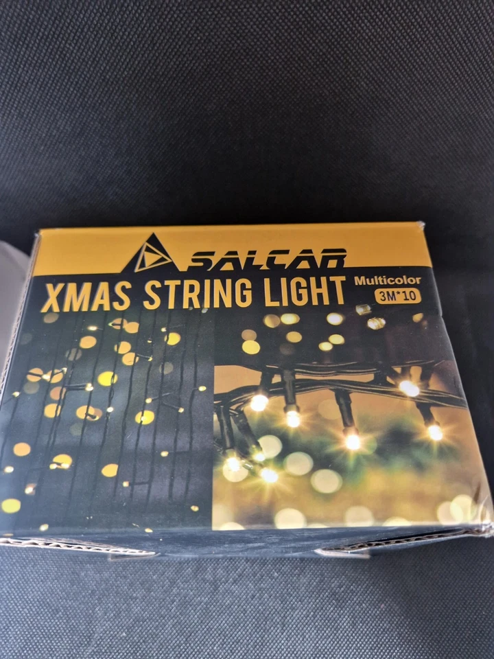 Christmas Tree Lights Indoor And Outdoor 3m X 10 Lengths Multicoloured. - Image 2 of 4