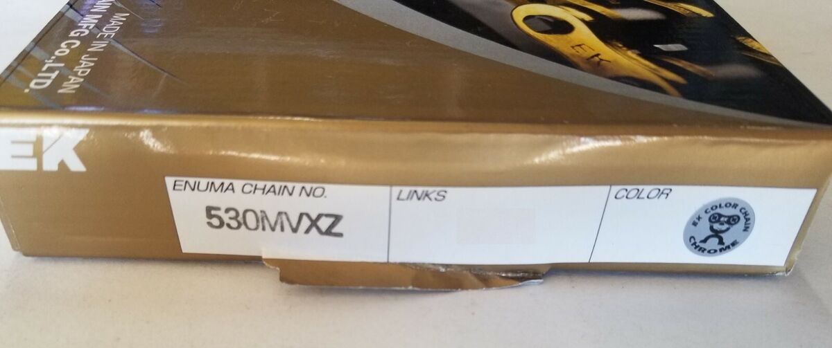 EK 530 MVXZ 110 link Chain NEW Made in JAPAN ZX9R, ZX11D EK 530 MVXZ 110 link Chain NEW Made in JAPAN ZX9R, ZX11D