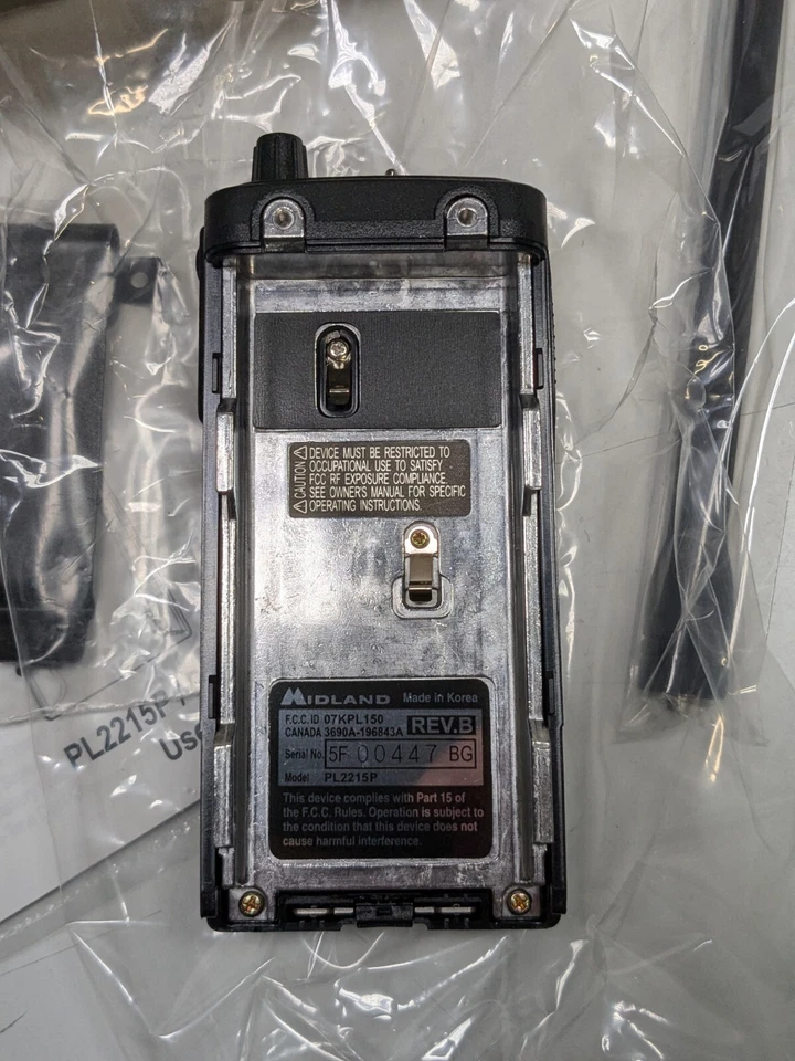 NOS MIDLAND ProLine Series Legacy PL 2215P VHF 2-WAY RADIO - WITHOUT BATTERY - Image 3 of 4