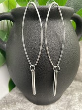 3.5  Silver-tone Earring Set Boho Bead Retro Drop Dangle New Free Ship B1390