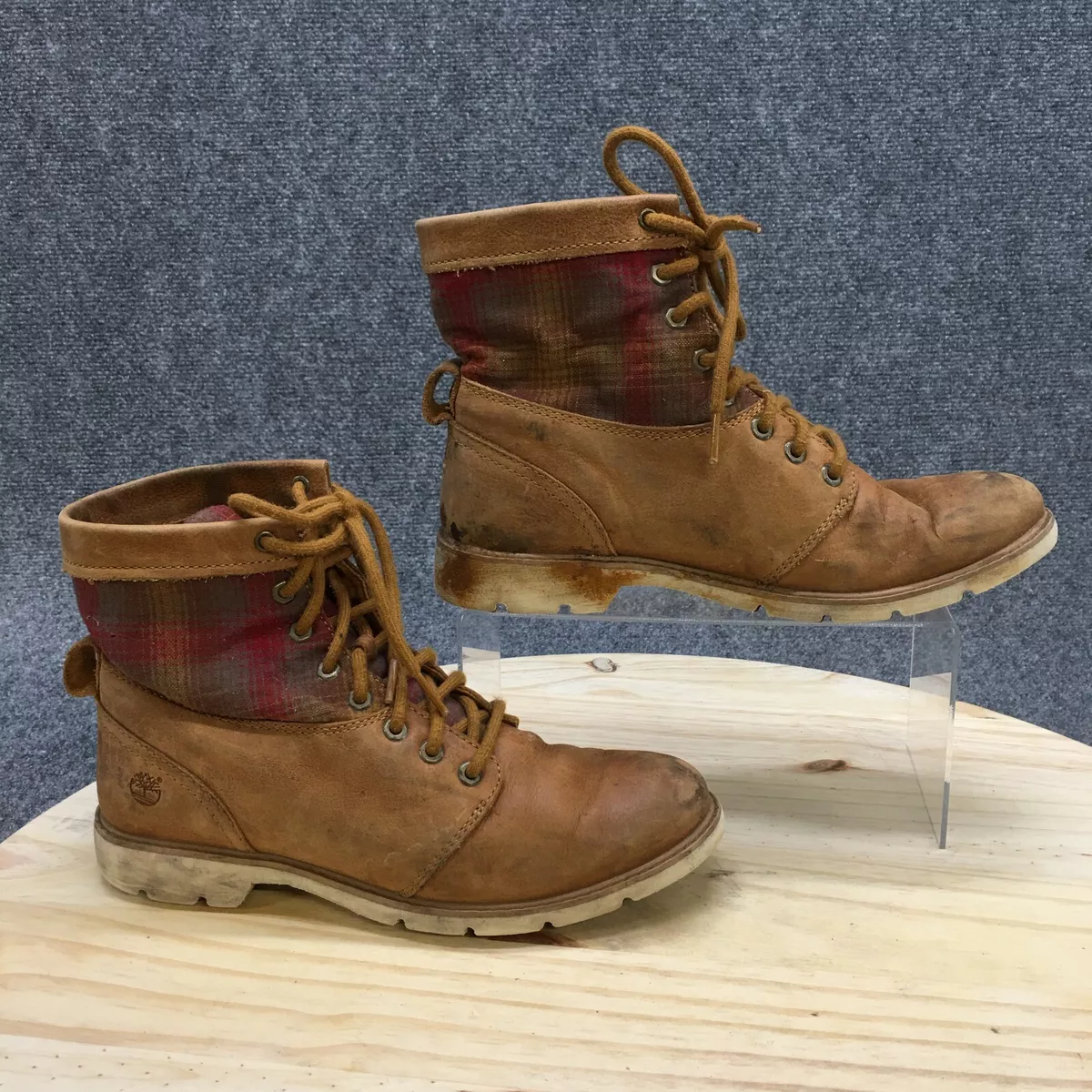 Timberland Boots Womens 8.5 Pendleton Plaid Waterproof Hi Tops
