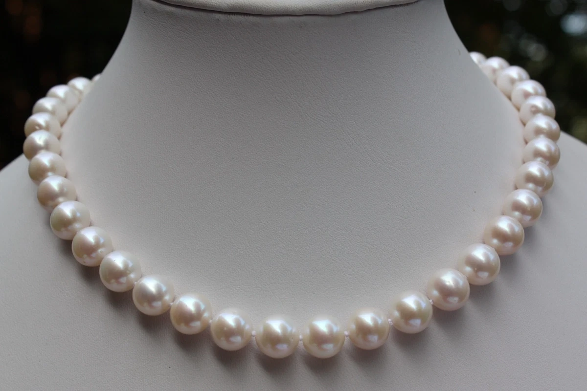 Collier De Perles D'eau Douce Véritable - Modèle A82, Neuf Sans Emballage