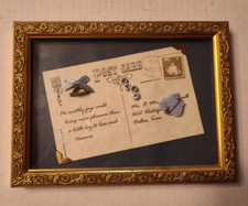 Vintage Framed Baby Shower Post Card Boy 