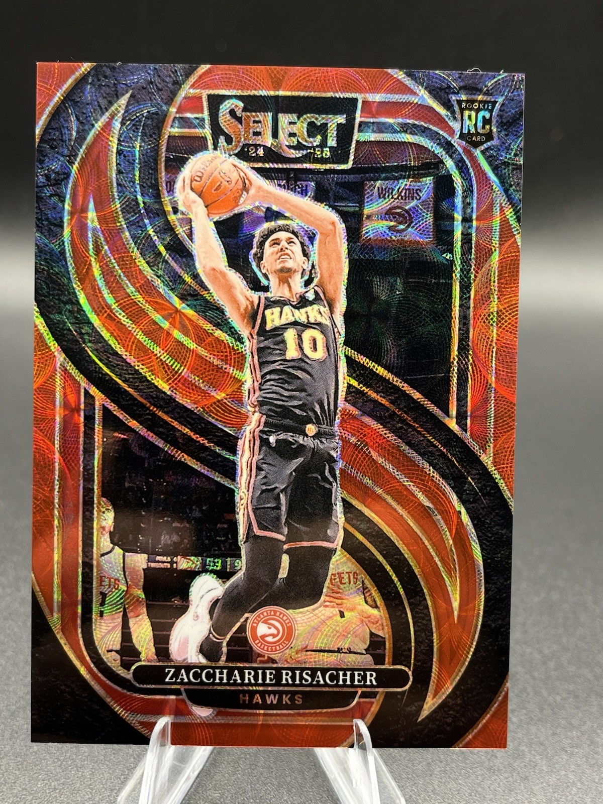 2024-25 Panini Select - Premier Zaccharie Risacher Red Scope Prizm /249 (RC)