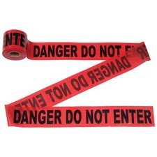 Johnson Level  Tool 3322 Danger Do Not Enter Tape 300' X 3" Red 1 Roll