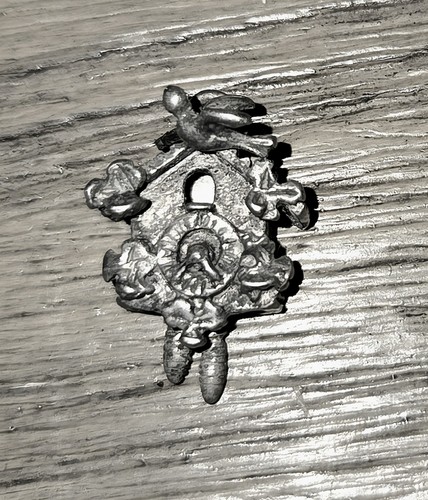 Vintage Beau 925 Sterling Silver Cuckoo Clock Articulated Pendant Bracelet Charm