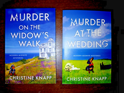 Murder at the Wedding and Murder On The Widow's Walk by Christine Knapp