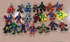 LOT OF 21 Figures IMAGINEXT Marvel Hasbro Superhero Batman Spider Iron Man Toys