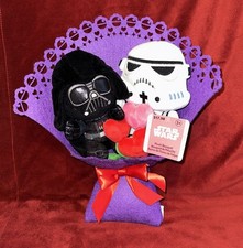 Star Wars 2025 Valentine's Day Darth Vader  Stormtrooper 7-In Plush Bouquet NWT