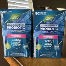 2x Nature's Way Womens Extra Strength Fortify Probiotic 50 Billion Live Cultures