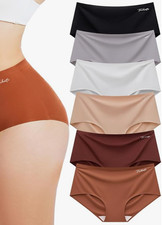 6 Pack Womens Underwear High Waisted Seamless Full Coverage SIZE-XL
