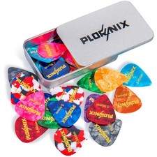 30 pack Celluloid Guitar Picks - 3 Different Thickness Colorful Guitar Pick w...