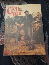 Vintage The Civil War 1861-1865 Victory Games Board Game Complete Partially Punc