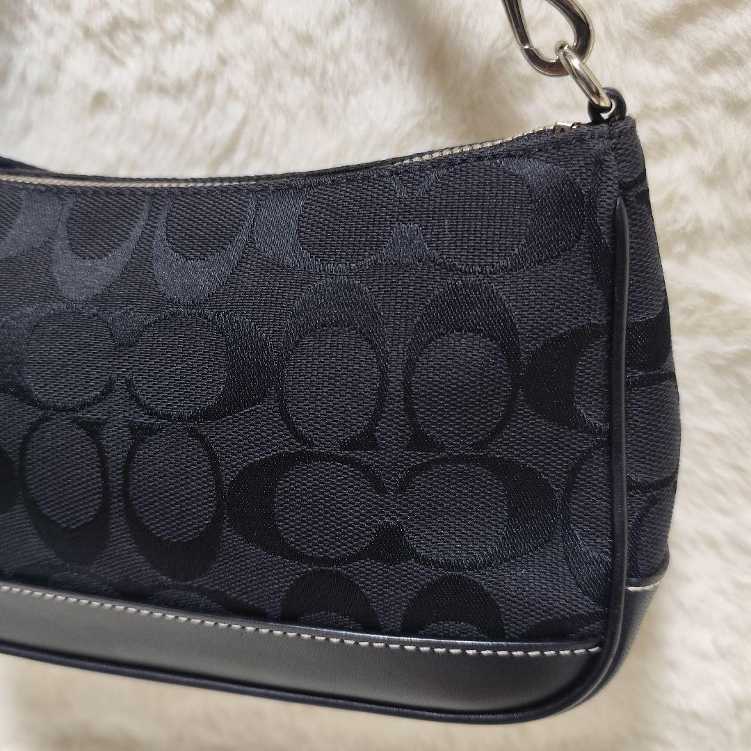 Coach Signature Demi Mini Bag Accessory Pouch 6094 Canvas Leather