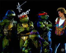 Robbie Rist Teenage Mutant Ninja Turtles Autographed 8x10