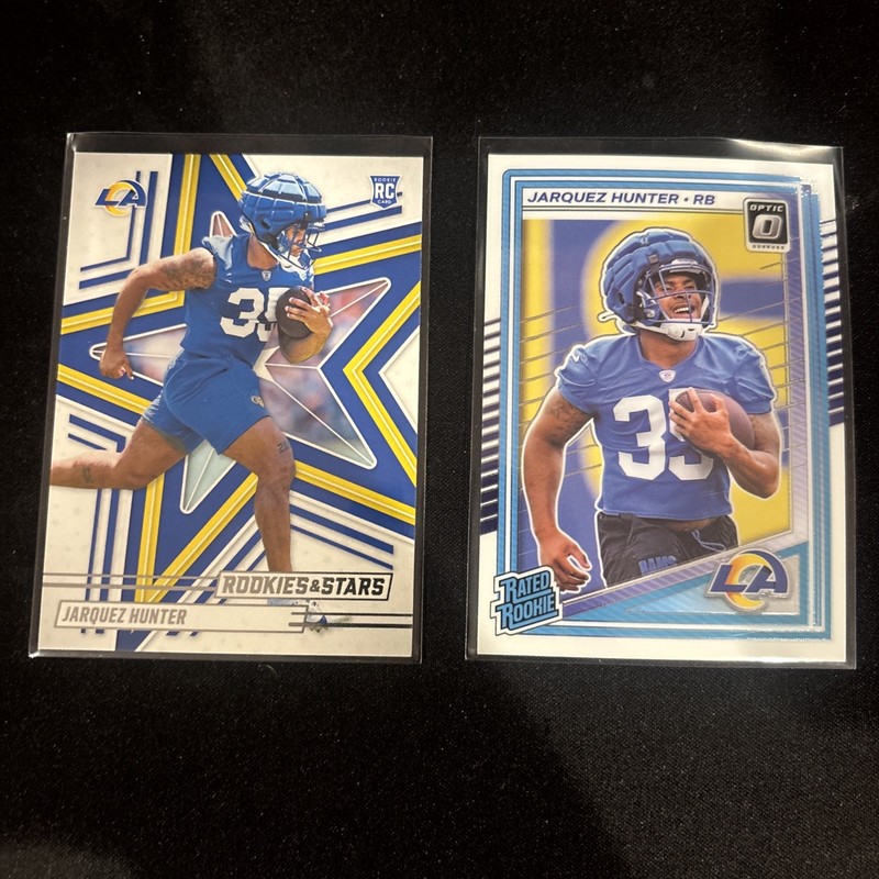 2025 Panini Rookies & Stars - Optic- Rookie Jarquez Hunter RC Lot of 3 Rated