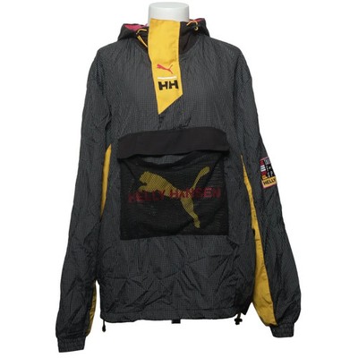 Puma x Helly Hansen, Anorak, Größe: L, Grau/Gelb/Mehrfarbig, Karo, Damen #zl5