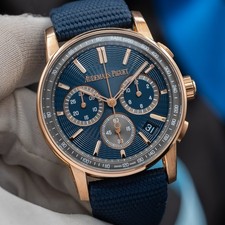 Audemars Piguet Code 11.59 Chronograph "Blue Nuit Nuage" Rose Gold Dial 26393OR 9