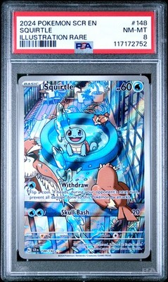 2024 POKEMON SCR EN-STELLAR CROWN ILLUSTRATION RARE #148 SQUIRTLE