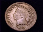 1862 Indian Head Cent, Good Grade.