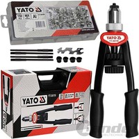 Yato Nietmutternzange Zange + ALU NIETMUTTER-SATZ 150-Tlg. Einnietmutter M3-M10