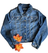 NWT Cat  Jack Girls Denim Jacket Blue Jean Button Up Size Large 10/12