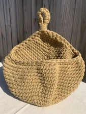 Wall Hanging  And Hand Woven Vegetable Fruit Basket