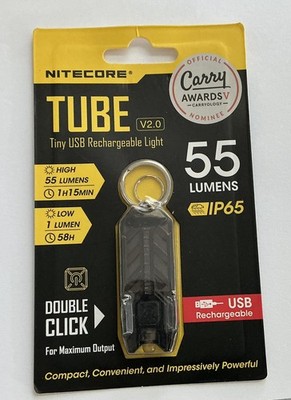 NITECORE TUBE V2.0 Keychain Flashlight BRAND NEW IN SEALED PACKAGE