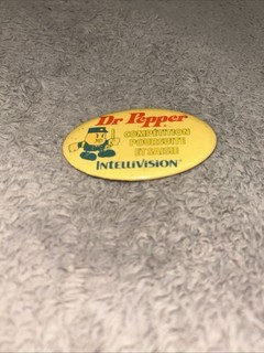 French 1980’s Dr Pepper Lock N Chase Competition Intellivision Video Game Button