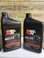 K&N Engineering 108063 Full Synthetic 20W-50 Motorcycle Oil Lot Of 2