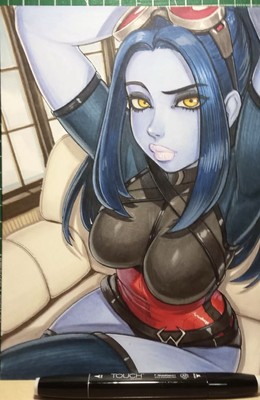 Omar Dogan Original Art: OverWatch Widowmaker  