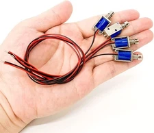 4Pcs DC 12V Micro Push Pull Solenoid Electromagnet Mini Solenoid Linear Actua...