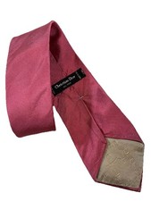 Vintage Christian Dior All Silk Men's Tie Pink Made In USA Designer 55" WPL125