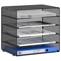 BüRo Schreibtisch Organizer A4 Metall Aktenablage Dokumentenhalter 5 FäCher